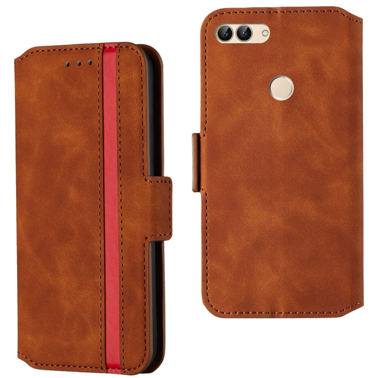 For Huawei P smart / Enjoy 7S Retro Frosted Oil Side Horizontal Flip Case with Holder & Card Slots