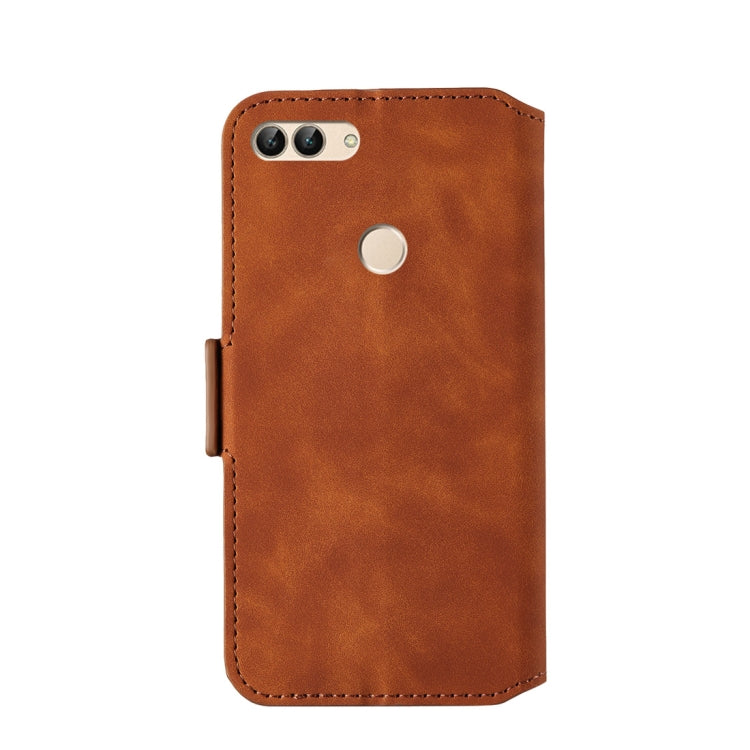 For Huawei P smart / Enjoy 7S Retro Frosted Oil Side Horizontal Flip Case with Holder & Card Slots
