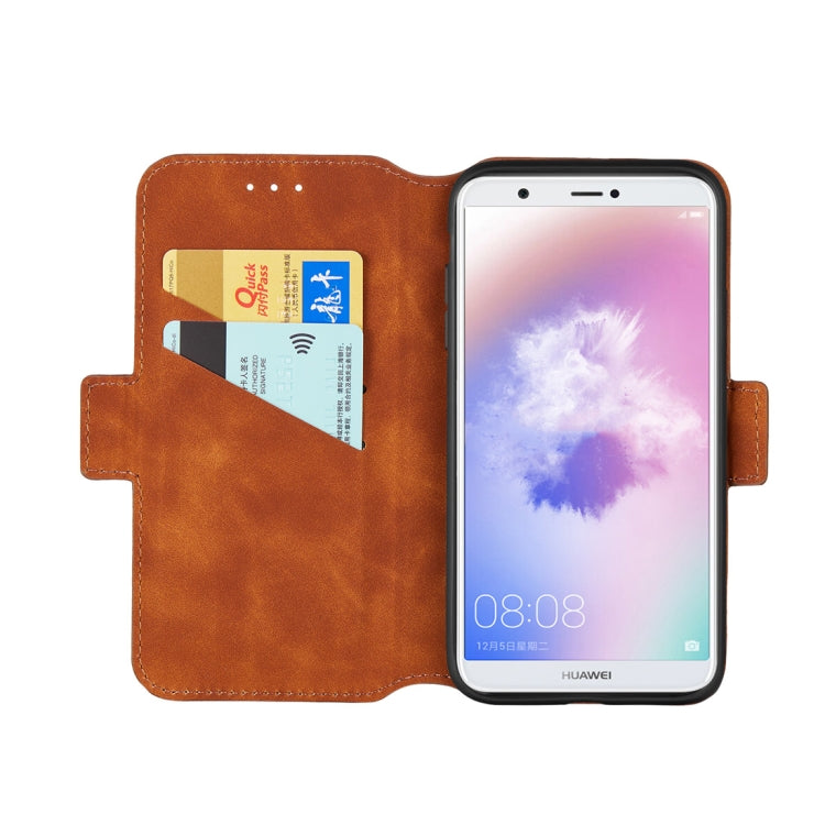For Huawei P smart / Enjoy 7S Retro Frosted Oil Side Horizontal Flip Case with Holder & Card Slots