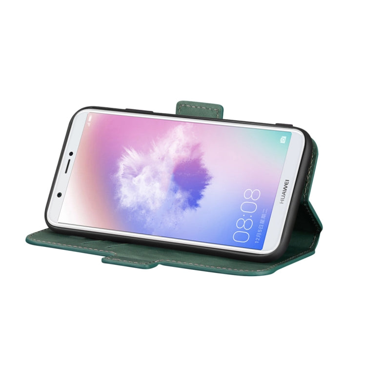 For Huawei P smart / Enjoy 7S Retro Frosted Oil Side Horizontal Flip Case with Holder & Card Slots