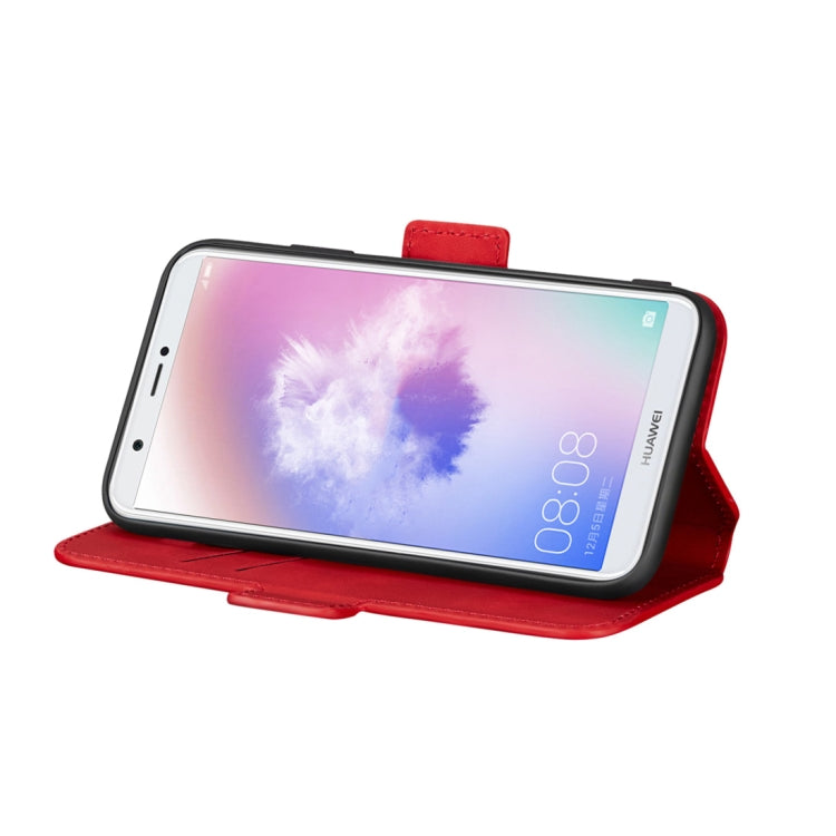 For Huawei P smart / Enjoy 7S Retro Frosted Oil Side Horizontal Flip Case with Holder & Card Slots
