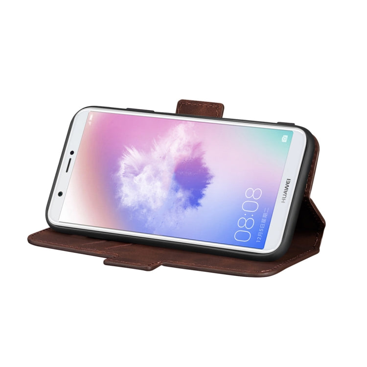 For Huawei P smart / Enjoy 7S Retro Frosted Oil Side Horizontal Flip Case with Holder & Card Slots