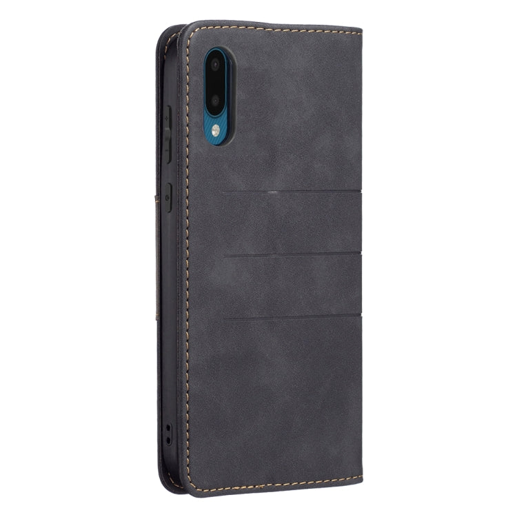 For Samsung Galaxy A02 Magnetic Splicing Leather Phone Case