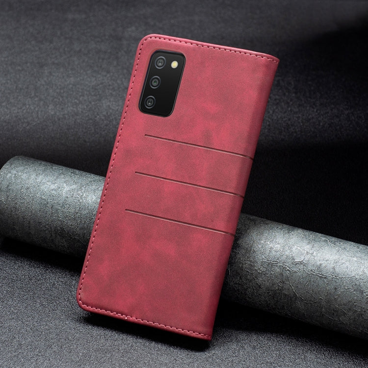 For Samsung Galaxy A03s 164 Version Magnetic Splicing Leather Phone Case