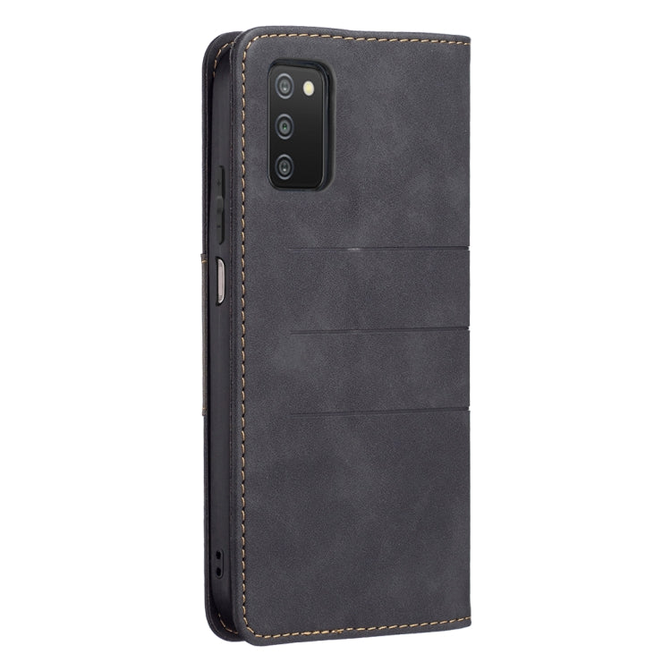 For Samsung Galaxy A03s 164 Version Magnetic Splicing Leather Phone Case