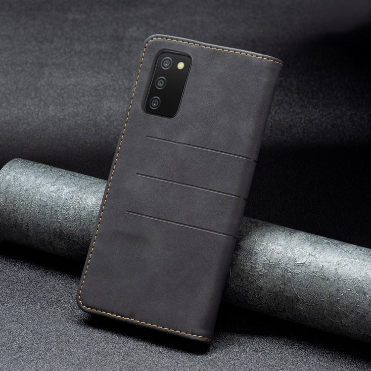 For Samsung Galaxy A03s 166 Version Magnetic Splicing Leather Phone Case