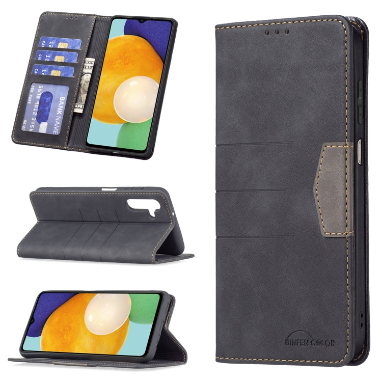 For Samsung Galaxy A13 5G Magnetic Splicing Leather Phone Case