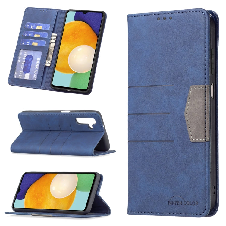 For Samsung Galaxy A13 5G Magnetic Splicing Leather Phone Case