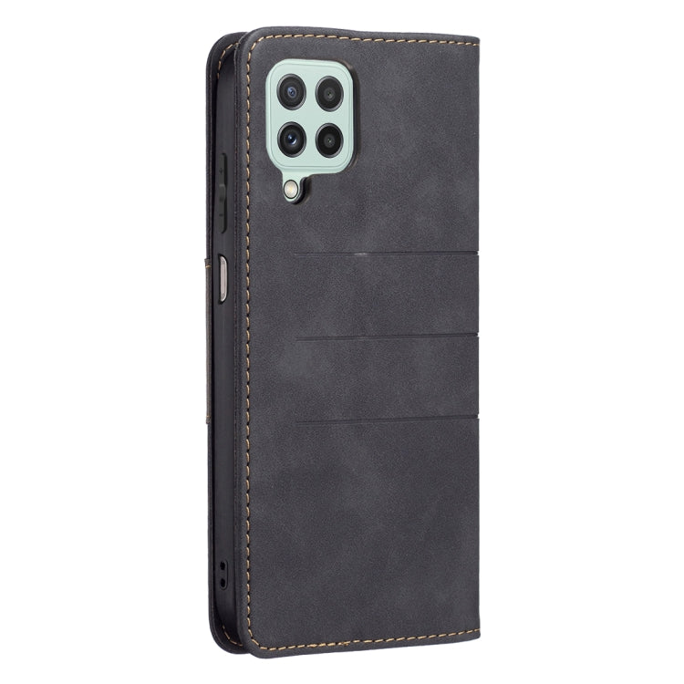 For Samsung Galaxy A22 4G Magnetic Splicing Leather Phone Case