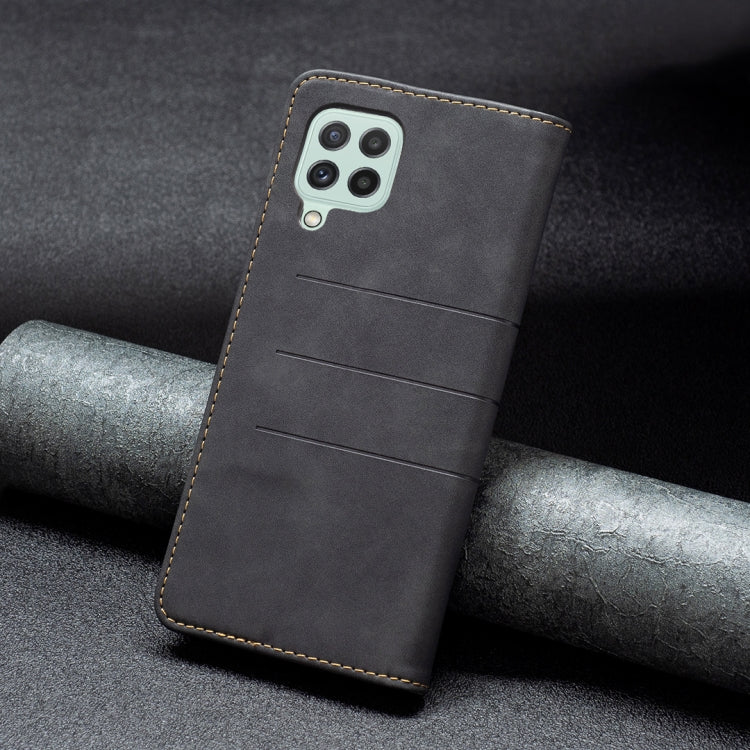 For Samsung Galaxy A22 4G Magnetic Splicing Leather Phone Case