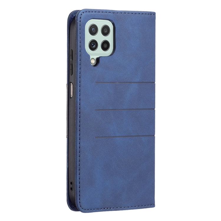 For Samsung Galaxy A22 4G Magnetic Splicing Leather Phone Case