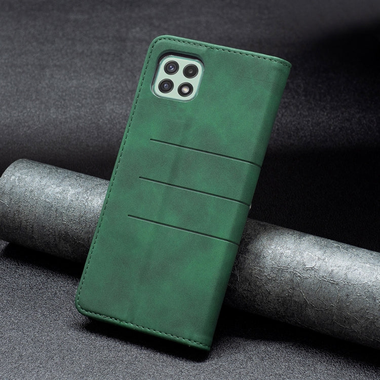 For Samsung Galaxy A22 5G Magnetic Splicing Leather Phone Case