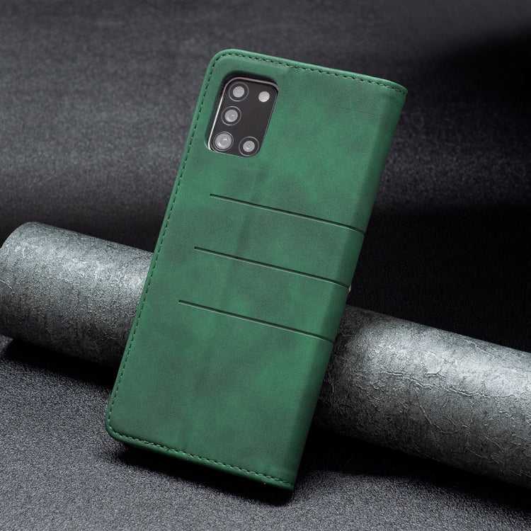 For Samsung Galaxy A31 Magnetic Splicing Leather Phone Case