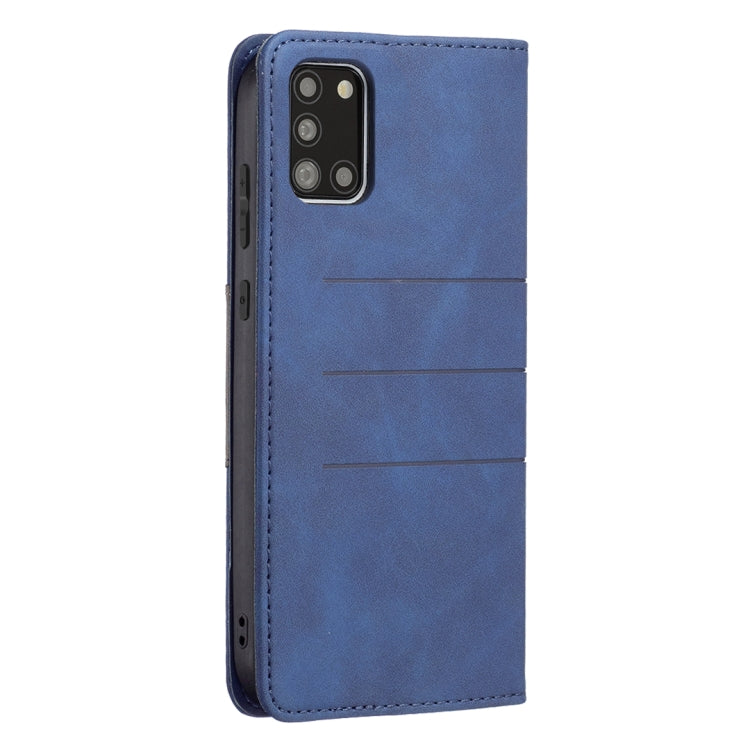 For Samsung Galaxy A31 Magnetic Splicing Leather Phone Case