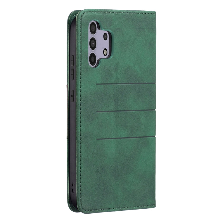 For Samsung Galaxy A32 4G Magnetic Splicing Leather Phone Case