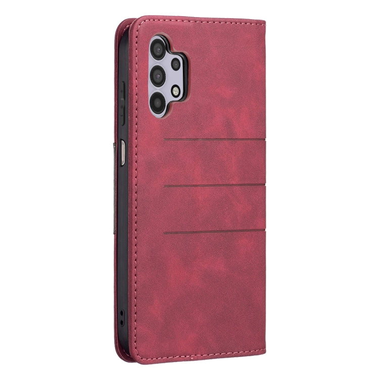 For Samsung Galaxy A32 5G Magnetic Splicing Leather Phone Case