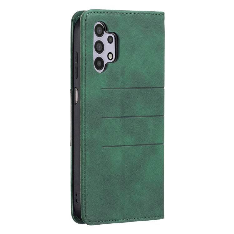 For Samsung Galaxy A32 5G Magnetic Splicing Leather Phone Case