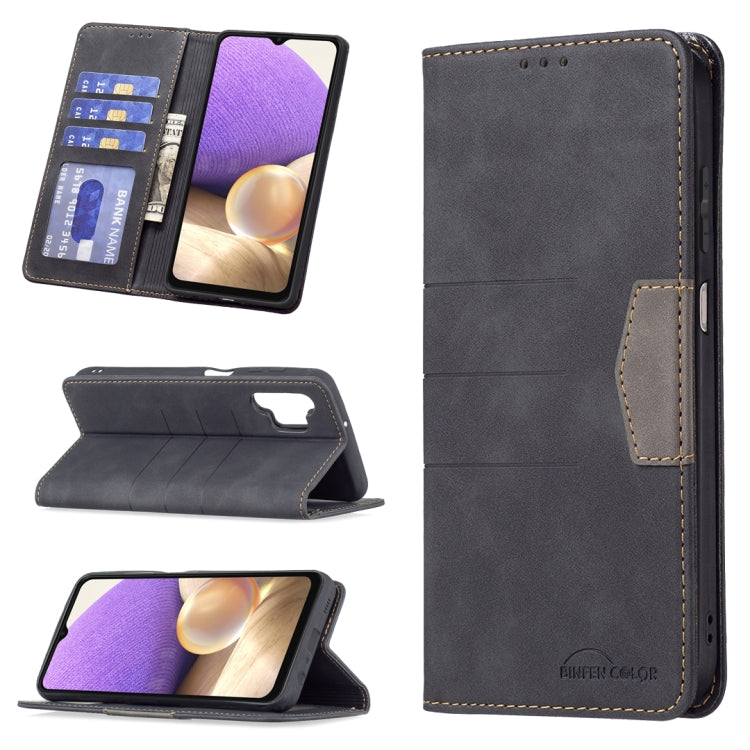 For Samsung Galaxy A32 5G Magnetic Splicing Leather Phone Case