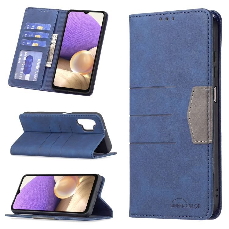 For Samsung Galaxy A32 5G Magnetic Splicing Leather Phone Case