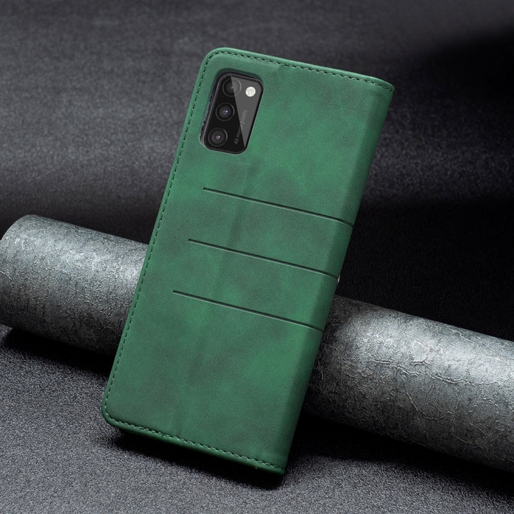 For Samsung Galaxy A41 Magnetic Splicing Leather Phone Case
