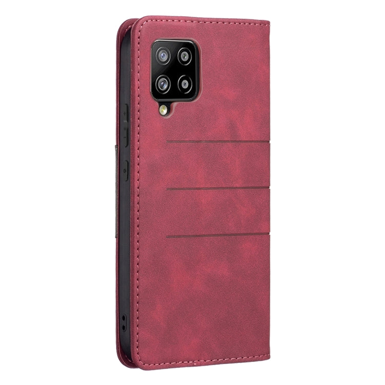 For Samsung Galaxy A42 5G Magnetic Splicing Leather Phone Case