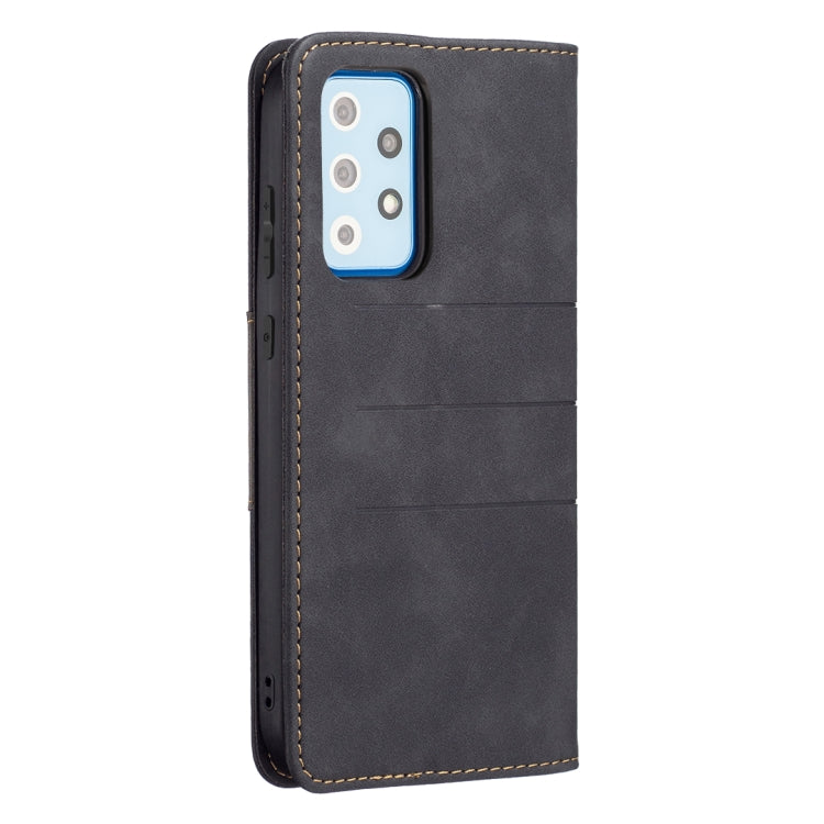 For Samsung Galaxy A52 Magnetic Splicing Leather Phone Case
