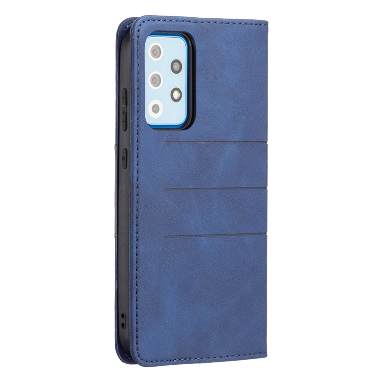 For Samsung Galaxy A52 Magnetic Splicing Leather Phone Case