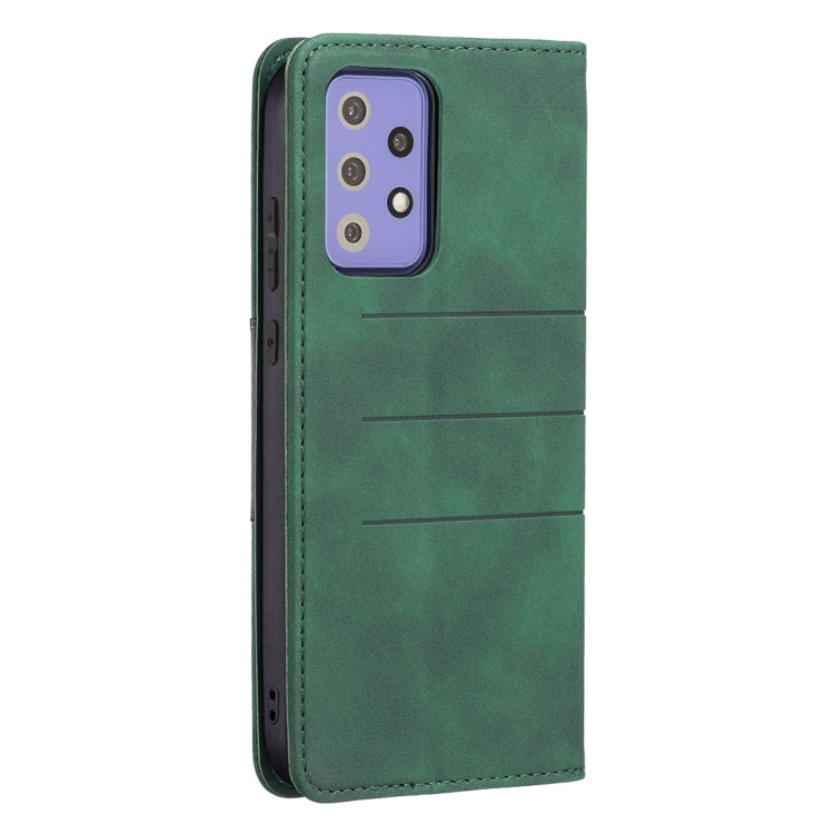 For Samsung Galaxy A72 Magnetic Splicing Leather Phone Case