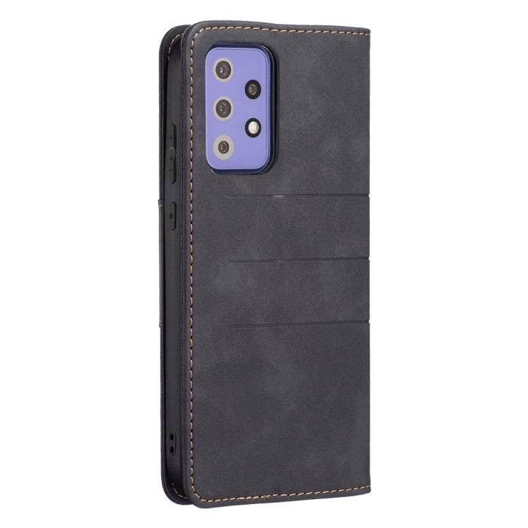 For Samsung Galaxy A72 Magnetic Splicing Leather Phone Case