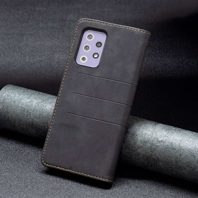 For Samsung Galaxy A72 Magnetic Splicing Leather Phone Case