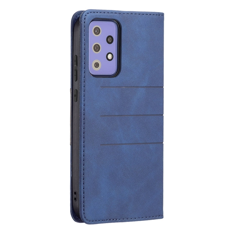 For Samsung Galaxy A72 Magnetic Splicing Leather Phone Case