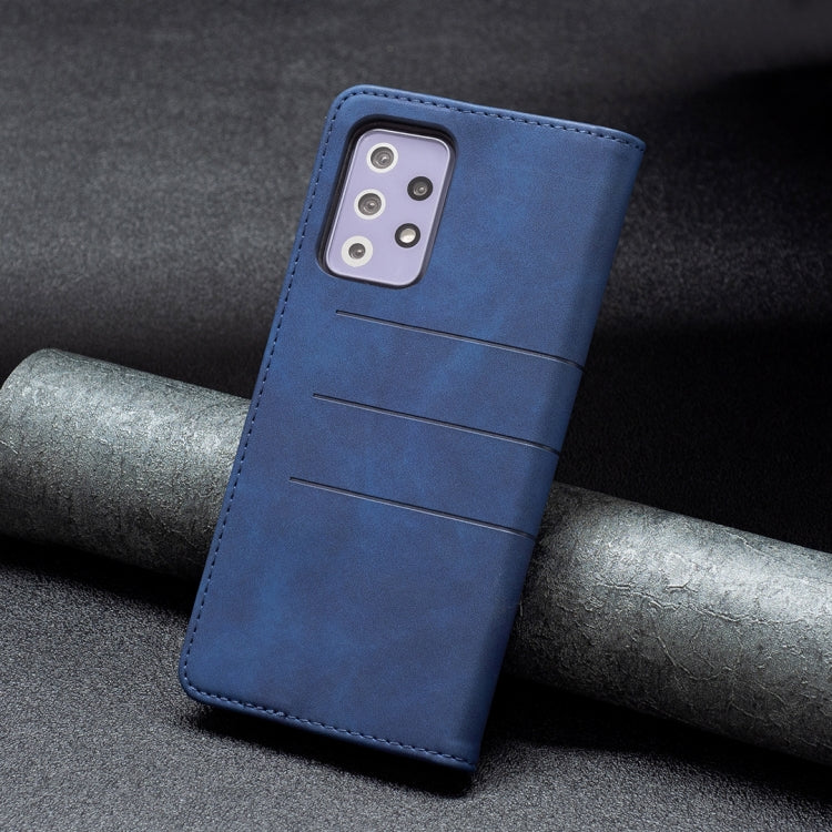 For Samsung Galaxy A72 Magnetic Splicing Leather Phone Case