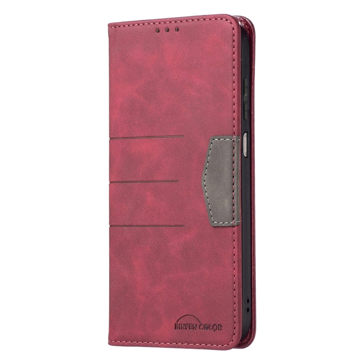 For Samsung Galaxy M52 5G Magnetic Splicing Leather Phone Case