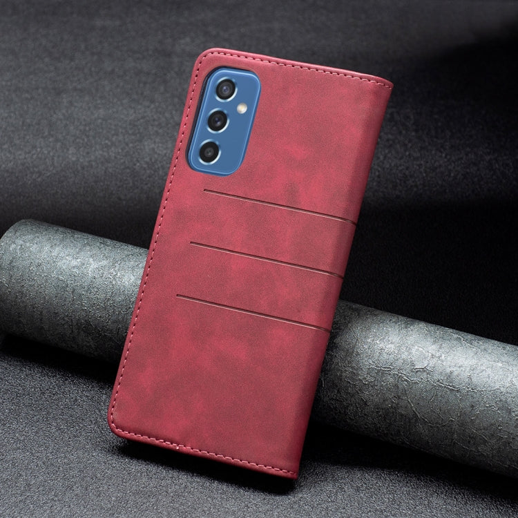 For Samsung Galaxy M52 5G Magnetic Splicing Leather Phone Case