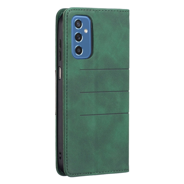 For Samsung Galaxy M52 5G Magnetic Splicing Leather Phone Case