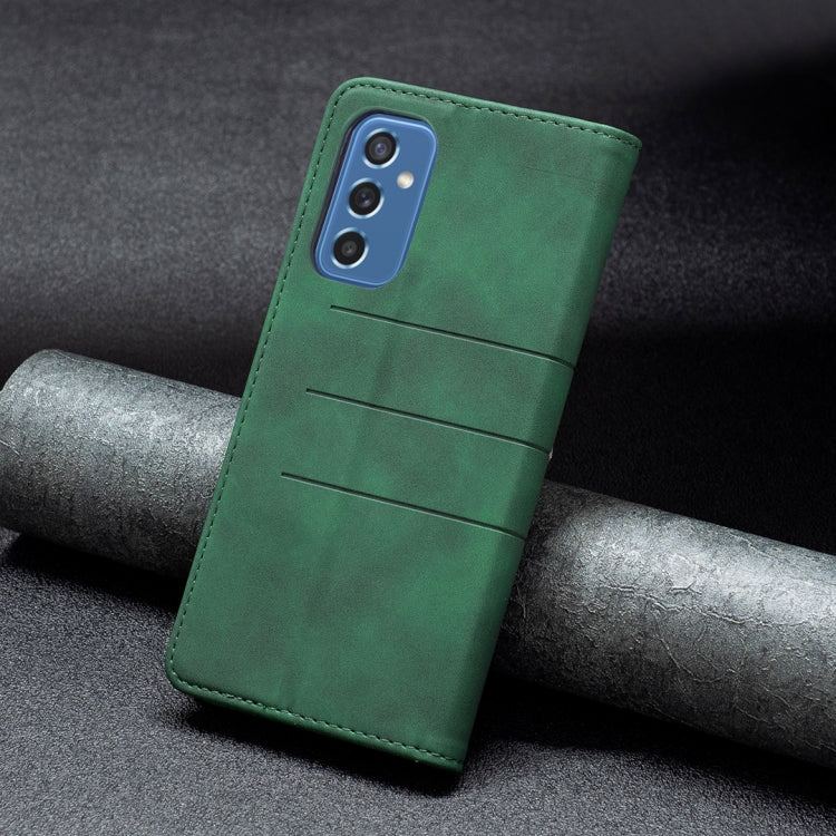 For Samsung Galaxy M52 5G Magnetic Splicing Leather Phone Case