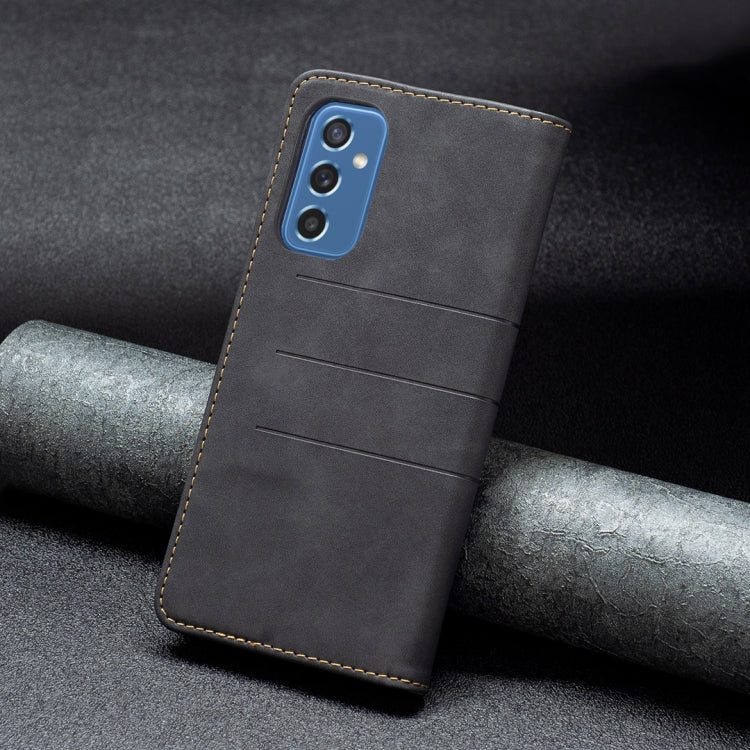 For Samsung Galaxy M52 5G Magnetic Splicing Leather Phone Case
