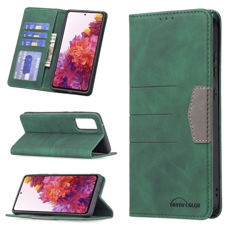 For Samsung Galaxy S20 FE Magnetic Splicing Leather Phone Case