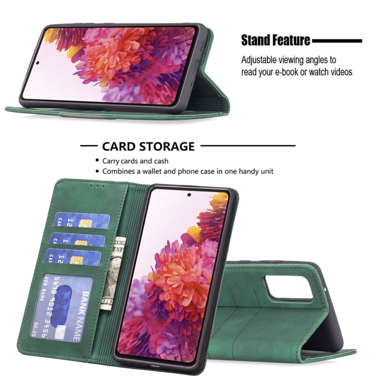 For Samsung Galaxy S20 FE Magnetic Splicing Leather Phone Case