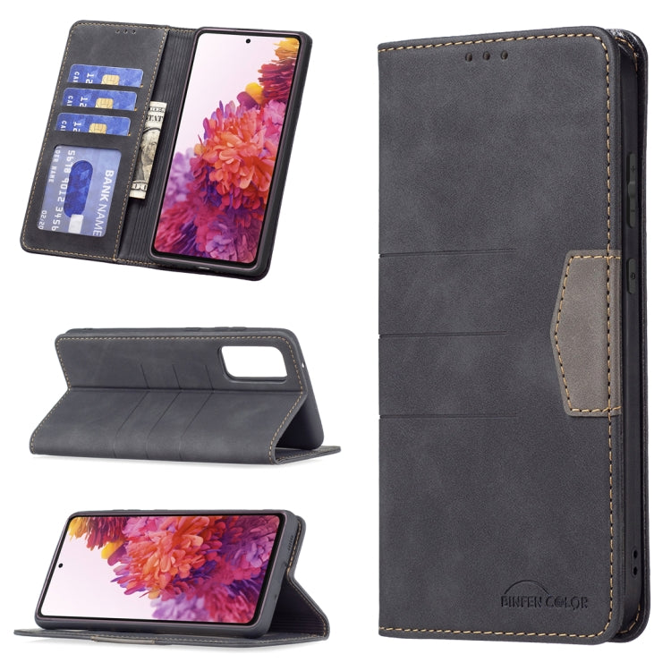 For Samsung Galaxy S20 FE Magnetic Splicing Leather Phone Case