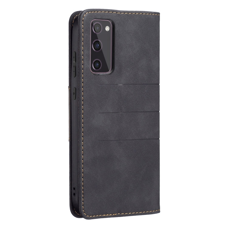 For Samsung Galaxy S20 FE Magnetic Splicing Leather Phone Case
