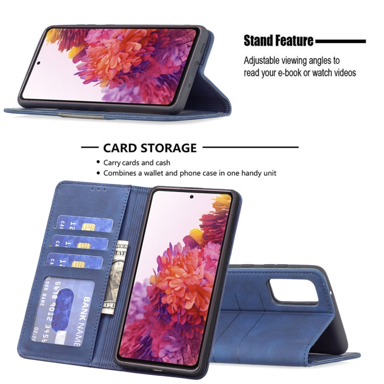 For Samsung Galaxy S20 FE Magnetic Splicing Leather Phone Case