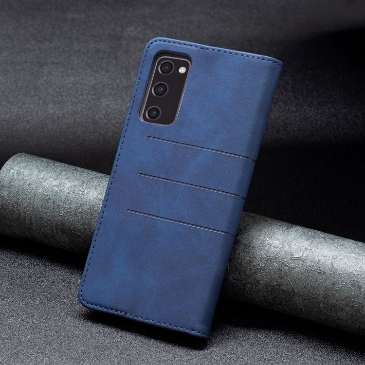 For Samsung Galaxy S20 FE Magnetic Splicing Leather Phone Case