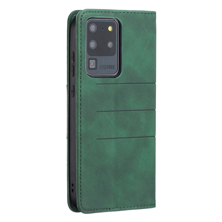 For Samsung Galaxy S20 Ultra Magnetic Splicing Leather Phone Case