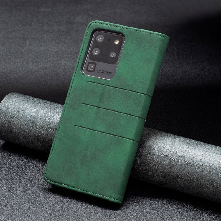 For Samsung Galaxy S20 Ultra Magnetic Splicing Leather Phone Case