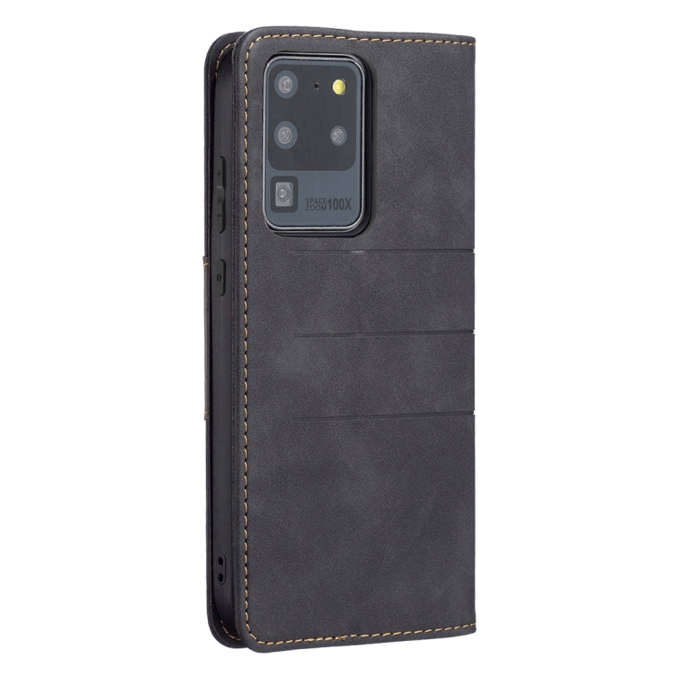 For Samsung Galaxy S20 Ultra Magnetic Splicing Leather Phone Case