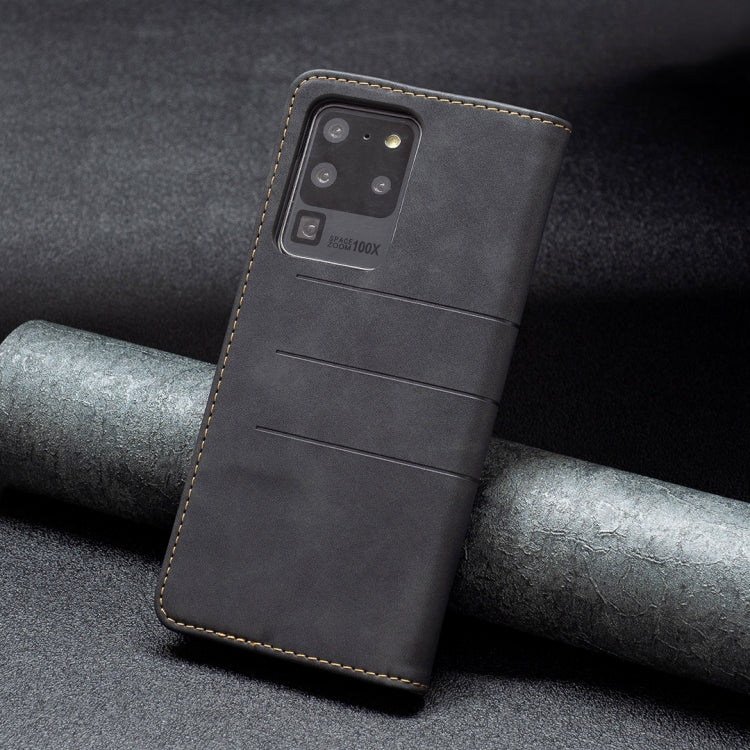 For Samsung Galaxy S20 Ultra Magnetic Splicing Leather Phone Case