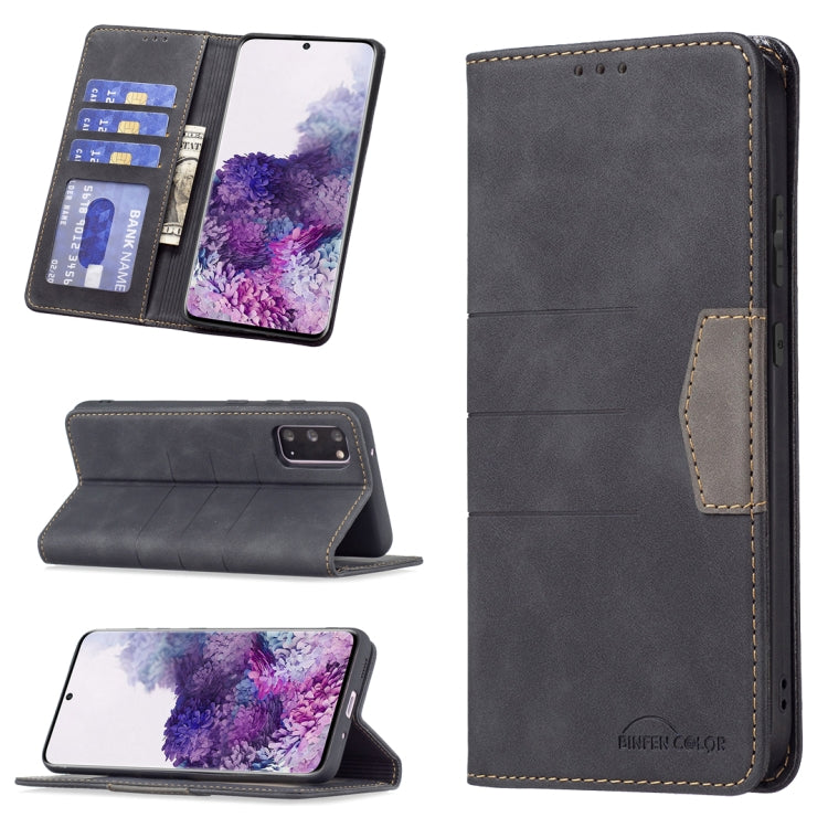 For Samsung Galaxy S20 Magnetic Splicing Leather Phone Case