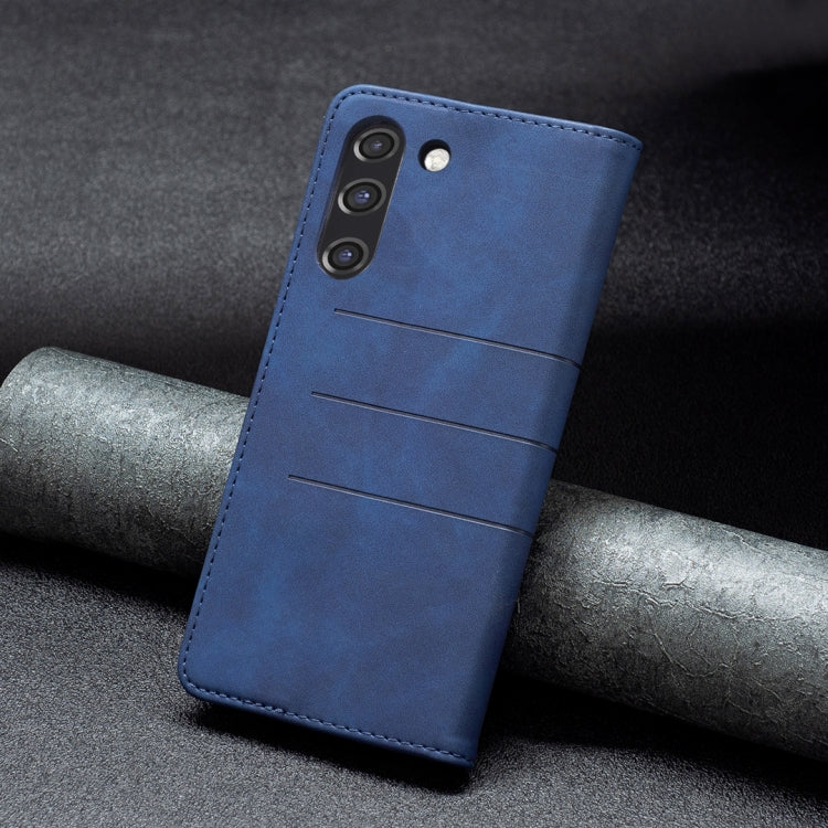For Samsung Galaxy S21 FE 5G Magnetic Splicing Leather Phone Case