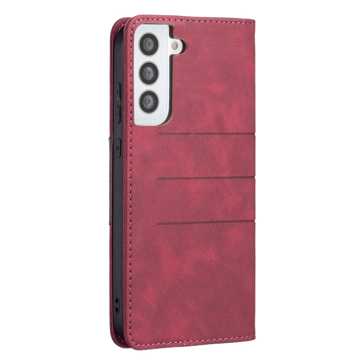 For Samsung Galaxy S21 5G Magnetic Splicing Leather Phone Case